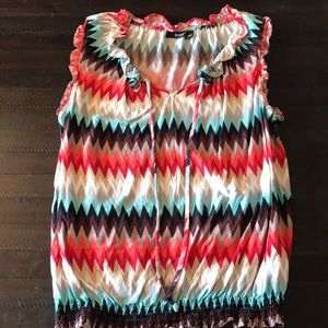 Multicolored Chevron Tank Top